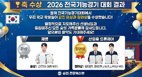 [축하]&nbsp;전국기능경기대회&nbsp;입상!&nbsp;자랑스러운&nbsp;숭의고의&nbsp;인재들